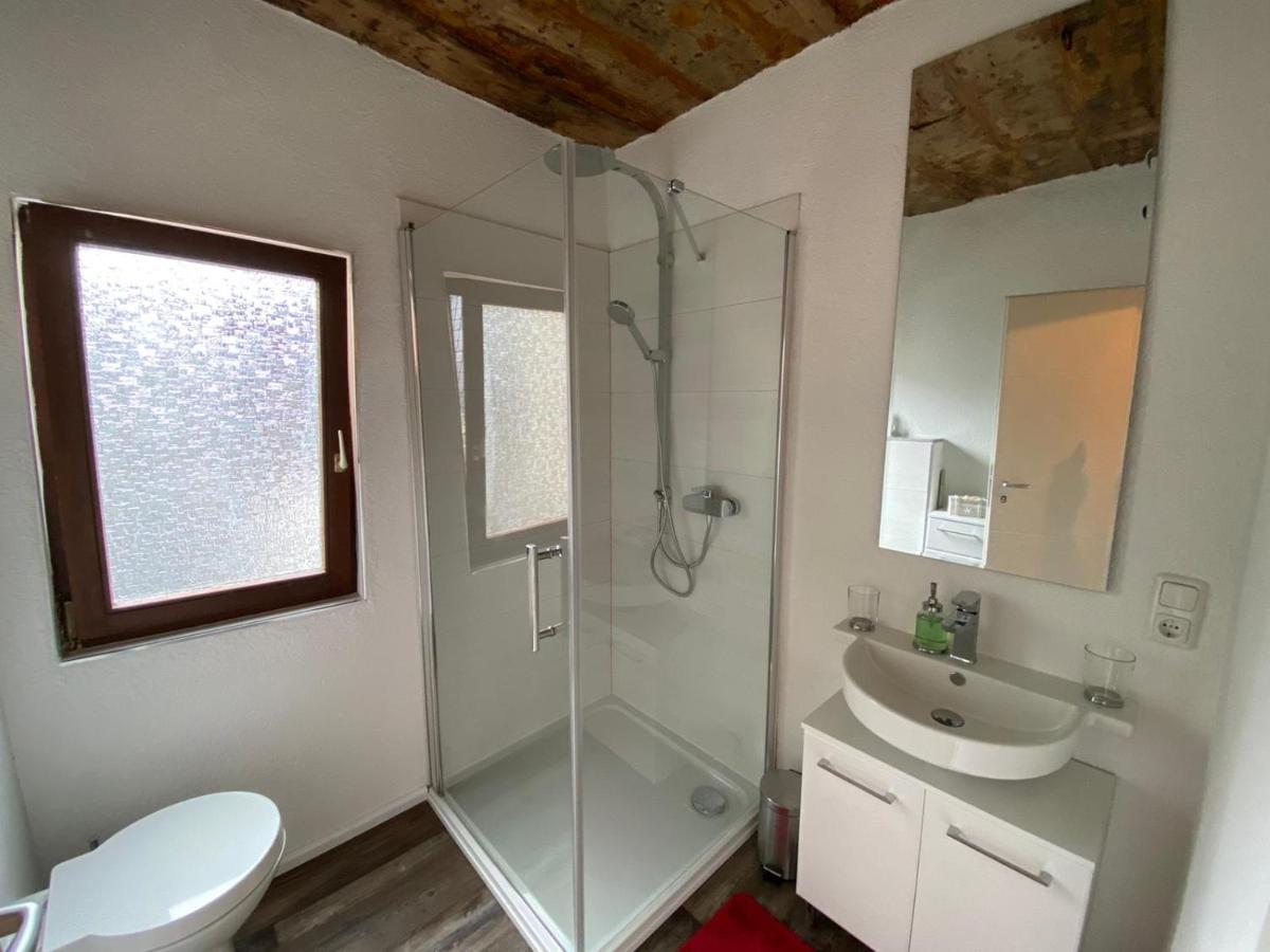 Schoene Ferienwohnung Burgruine Fachwerkhaus 바하라흐 외부 사진