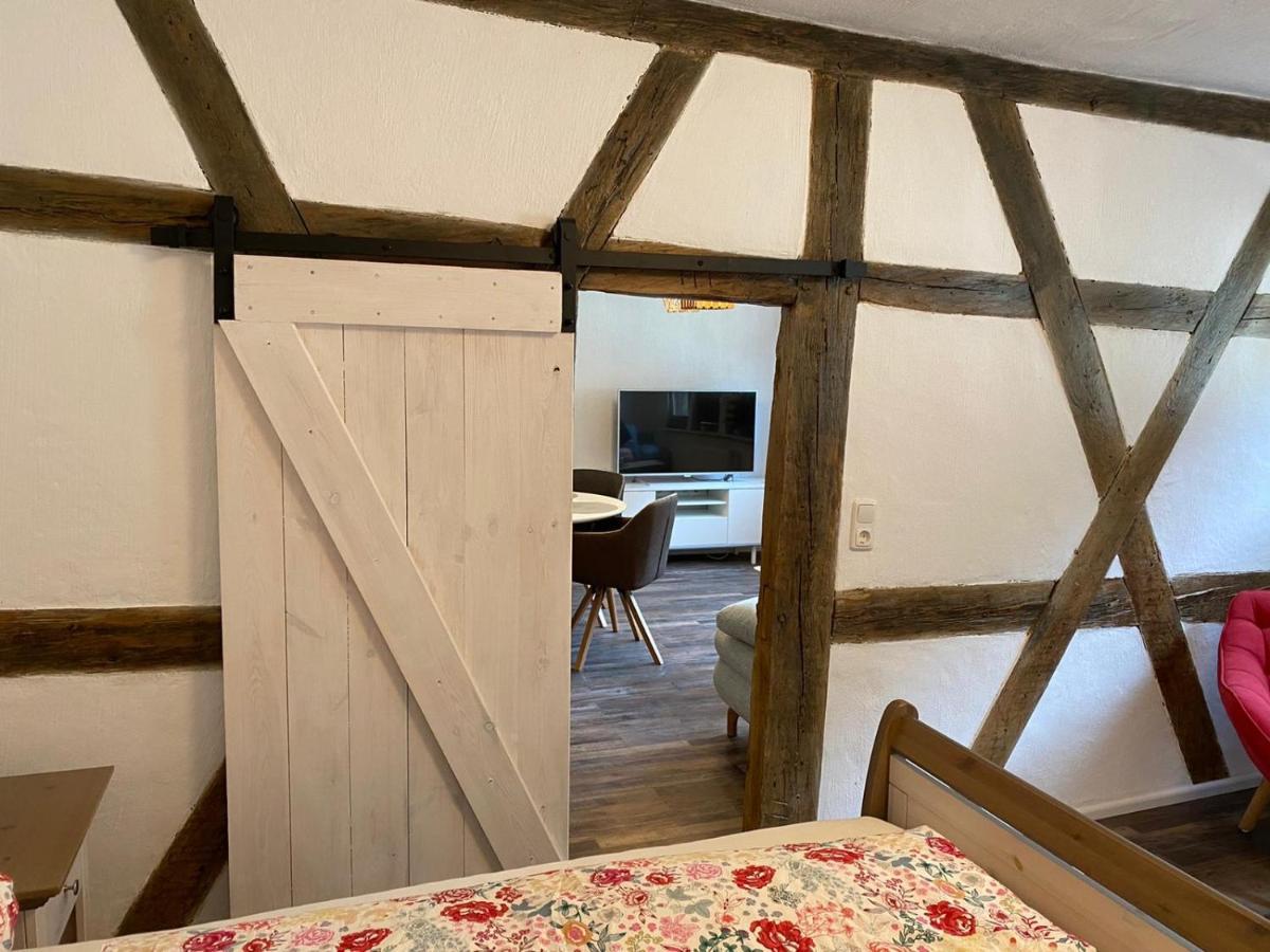 Schoene Ferienwohnung Burgruine Fachwerkhaus 바하라흐 외부 사진